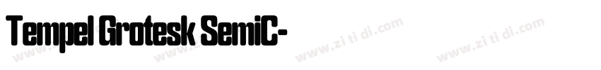 Tempel Grotesk SemiC字体转换